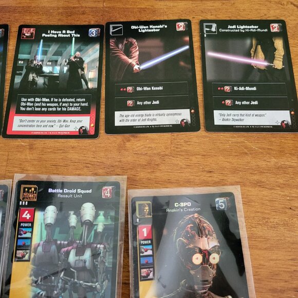 Star Wars Young Jedi Menace of Darth Maul CCG Collectors Box with Cards LOT T7 - Picture 7 of 8